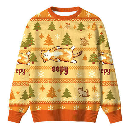 Uglysweatershops Silly Sleepy Cat Meme Christmas Ugly Sweater