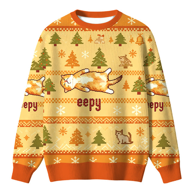 Uglysweatershops Silly Sleepy Cat Meme Christmas Ugly Sweater