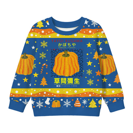 Uglysweatershops Art Pumpkin TOKYO 1900 Kids Ugly Sweater