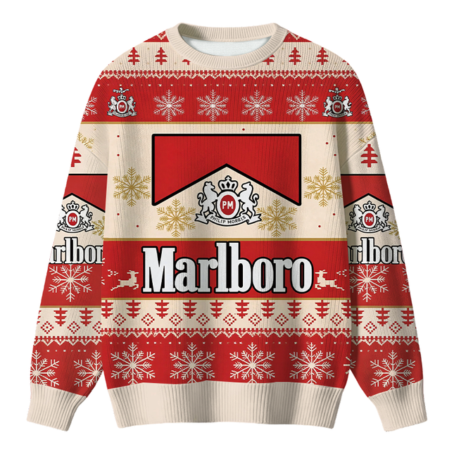 Uglysweatershops Red Cig Christmas Ugly Sweater