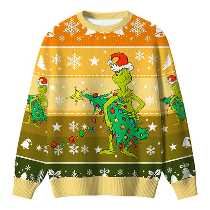 Uglysweatershops Christmas Tree Sneaky Thief Christmas Ugly Sweater