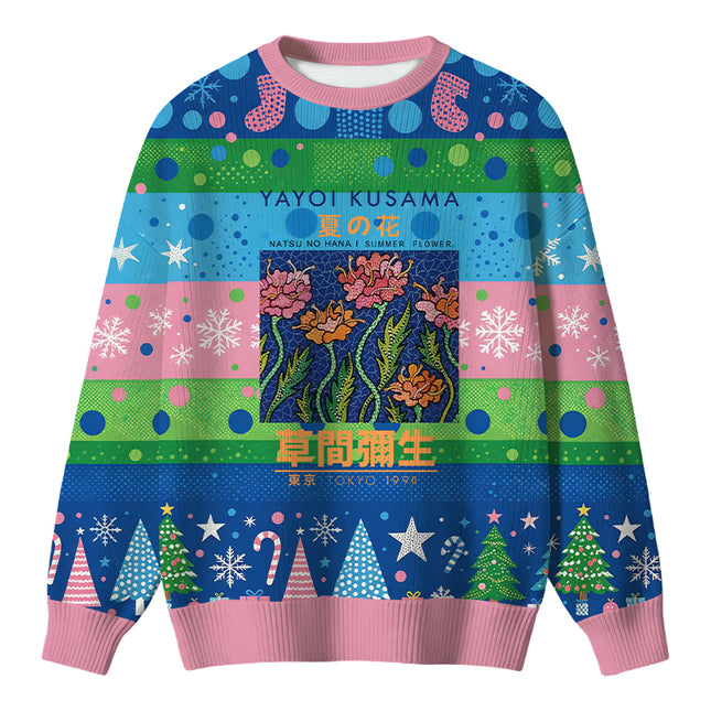 Uglysweatershops Summer Flowers Vintage Christmas Ugly Sweater
