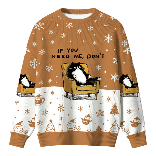 Uglysweatershops Unavailable Cat Christmas Ugly Sweater