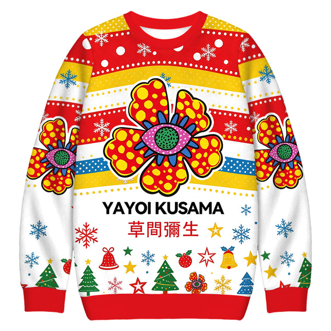 Uglysweatershops Sunflower Christmas Ugly Sweatshirt