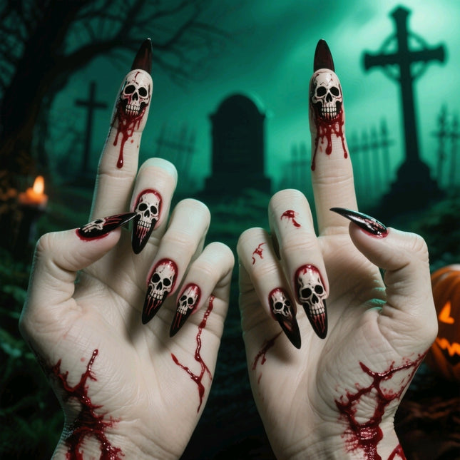 Uglysweatershops Halloween Cute Quirky Hot Girl Vibe Section Nine Press-on Nails