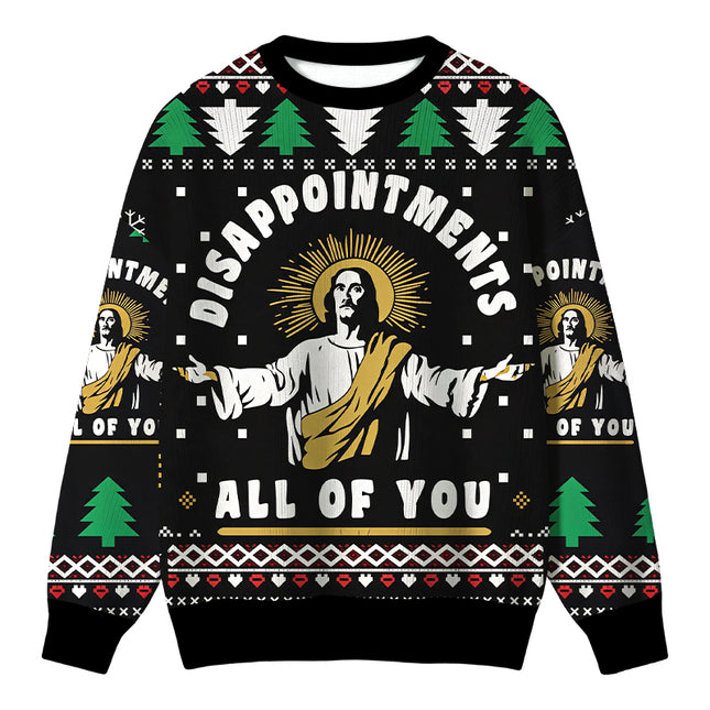 Uglysweatershops Funny Jesus Christmas Ugly Sweater