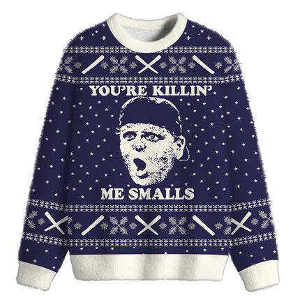 Uglysweatershops You're Killing Me Fuzzy Christmas Ugly Sweatshirt