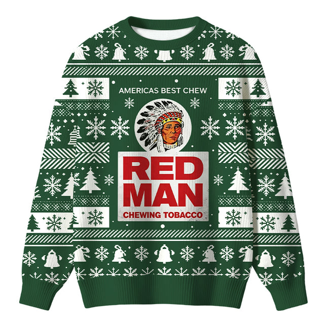 Uglysweatershops Tobacco Vintage Christmas Ugly Sweater