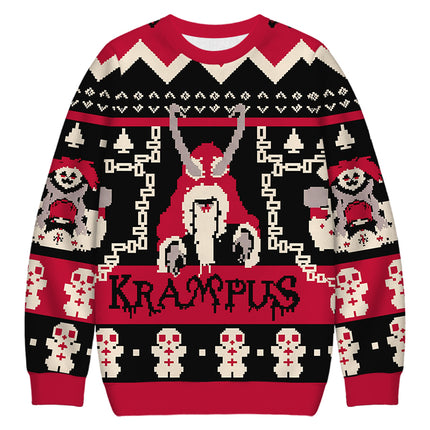 Uglysweatershops Dark Folklore Christmas Ugly Sweatshirt