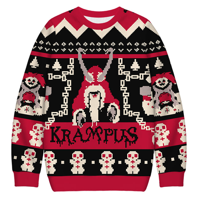 Uglysweatershops Dark Folklore Christmas Ugly Sweatshirt