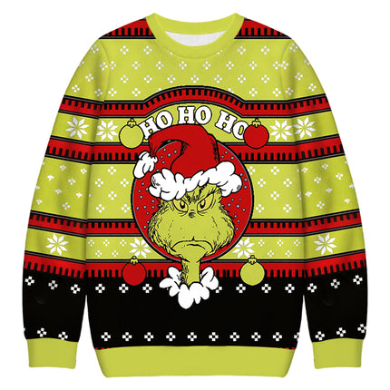 Uglysweatershops Ho Ho Ho Christmas Ugly Sweatshirt