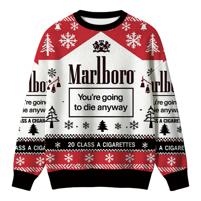 Uglysweatershops You're Going to Die Anyway Christmas Ugly Sweater