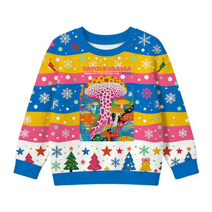 Uglysweatershops Psychedelic Mushrooms Kids Ugly Sweater