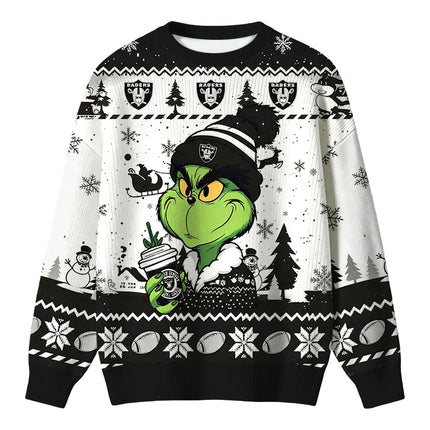 Uglysweatershops Holding Coffee Christmas Ugly Sweater