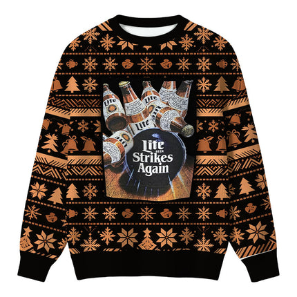 Uglysweatershops Brew Strikes Again Bowling Christmas Ugly Sweater