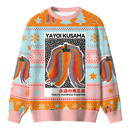 Uglysweatershops TOKYO PUMPKIN FOREVER Christmas Ugly Sweater