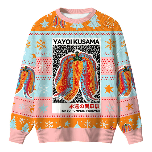 Uglysweatershops TOKYO PUMPKIN FOREVER Christmas Ugly Sweater