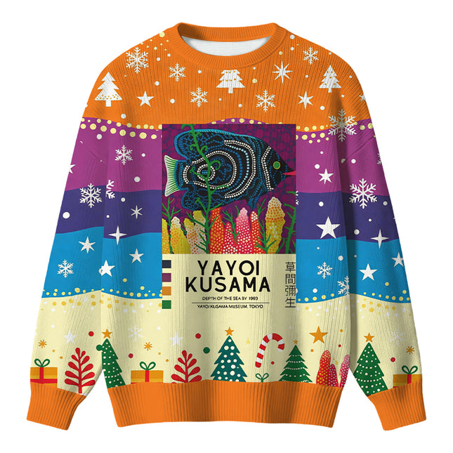 Uglysweatershops Tropical Fish Christmas Ugly Sweater