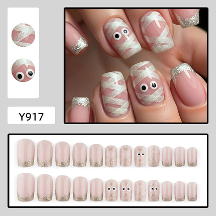 Uglysweatershops Halloween Cute Quirky Hot Girl Vibe Section Three Press-on Nails