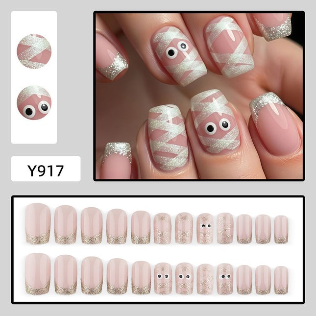 Uglysweatershops Halloween Cute Quirky Hot Girl Vibe Section Three Press-on Nails