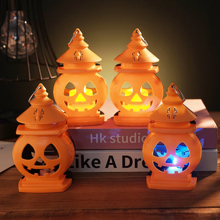 Uglysweatershops Halloween Festive Decorative Pumpkin Lamp