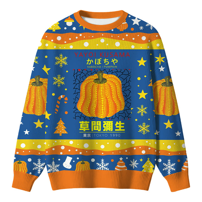 Uglysweatershops Art Pumpkin TOKYO 1900 Christmas Ugly Sweater
