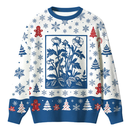 Uglysweatershops Wildflowers Christmas Ugly Sweater