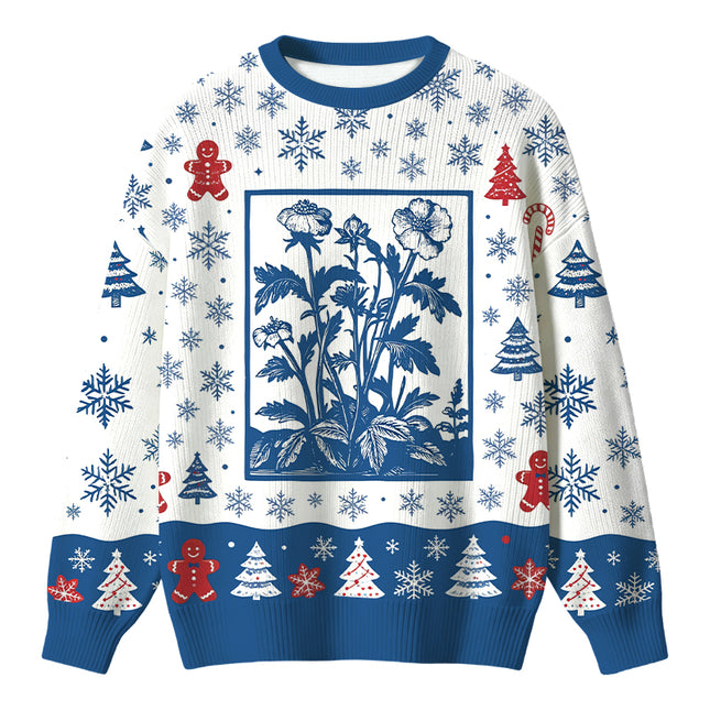 Uglysweatershops Wildflowers Christmas Ugly Sweater