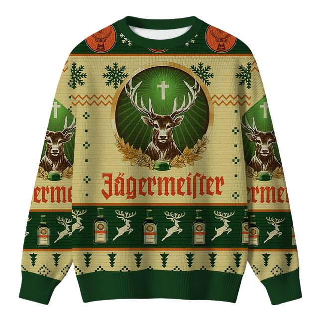 Uglysweatershops Yellow Beer Christmas Ugly Sweater