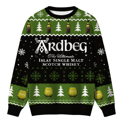 Uglysweatershops Black Beer Christmas Ugly Sweater