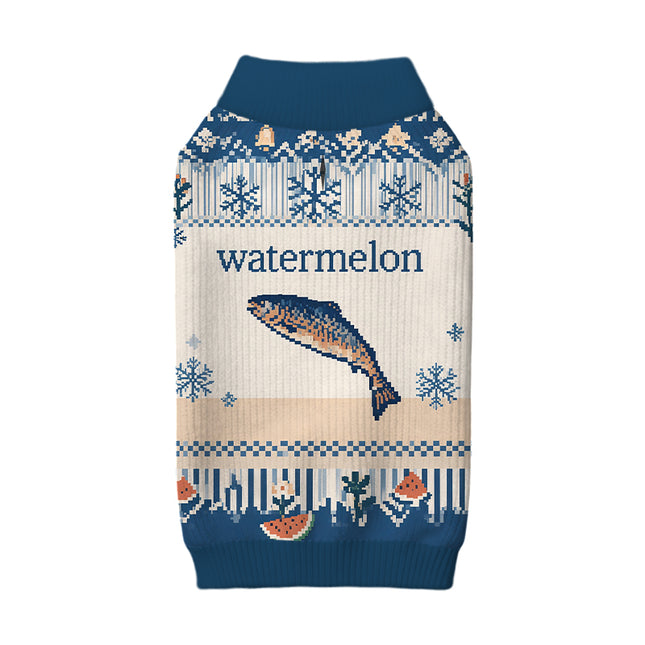 Uglysweatershops Watermelon Fish Dog & Cat Pet Sweater