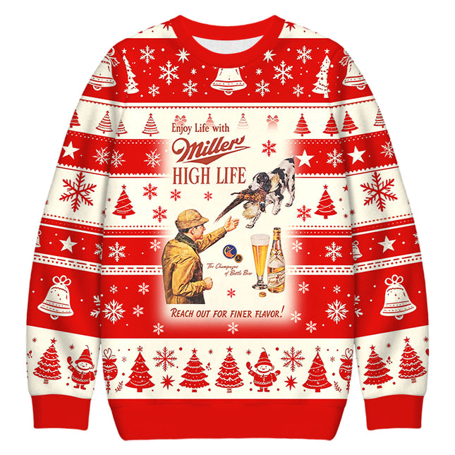 Uglysweatershops Hunting Vintag Christmas Ugly Sweatshirt