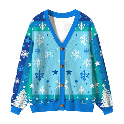Uglysweatershops I Heart Love Smoking Ugly Cardigan Sweater