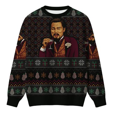 Uglysweatershops Laughing Man Christmas Ugly Sweater