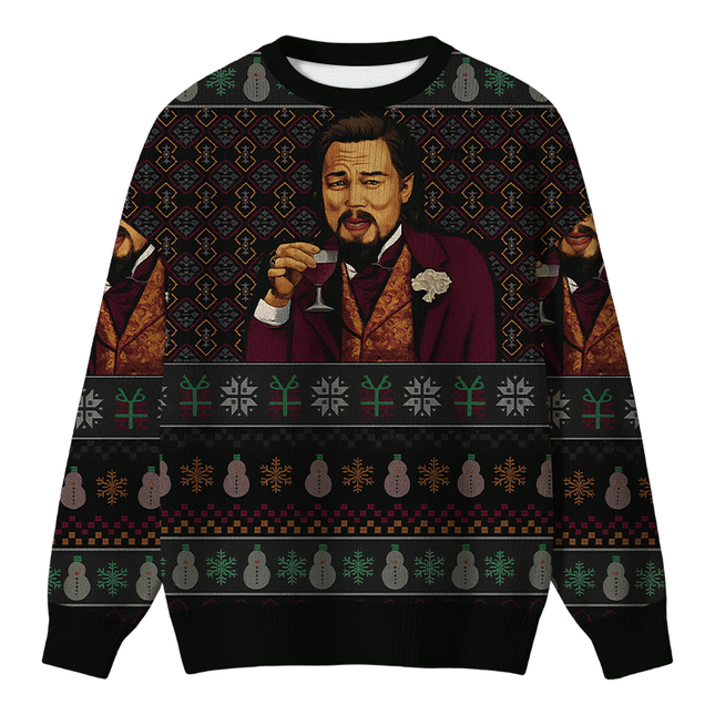 Uglysweatershops Laughing Man Christmas Ugly Sweater