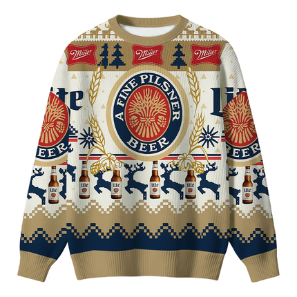 Uglysweatershops Fine Beer Christmas Ugly Sweater