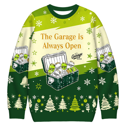 Uglysweatershops Vintage Cooler Box Christmas Ugly Sweatshirt