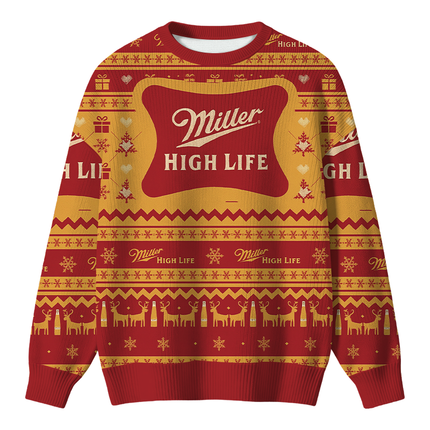 Uglysweatershops High Life Christmas Ugly Sweater