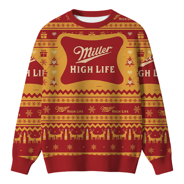 Uglysweatershops High Life Christmas Ugly Sweater