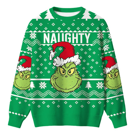 Uglysweatershops Naughty Holiday Christmas Ugly Sweater