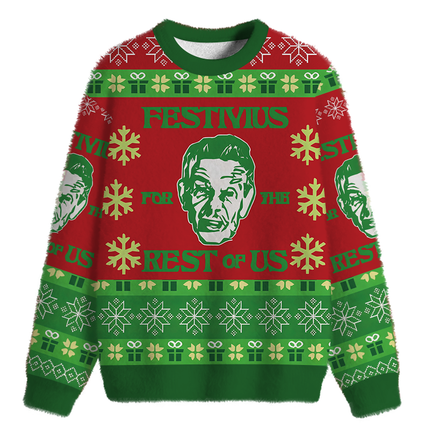 Uglysweatershops Rest of Us Fuzzy Christmas Ugly Sweatshirt