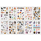 Uglysweatershops Halloween 10 Piece Fun Cartoon Temporary Tattoo Stickers For Kids