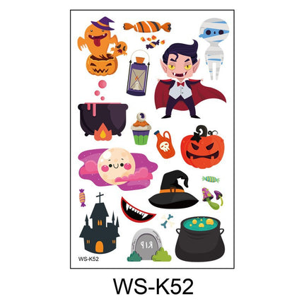 Uglysweatershops Random 10-piece Children's Cartoon Glowing Tattoo Stickers