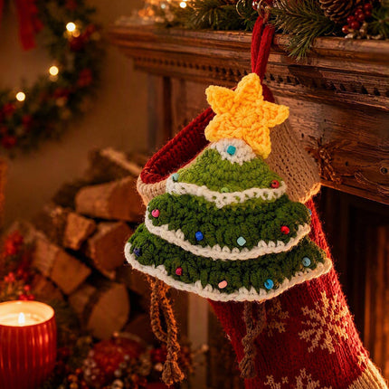 Uglysweatershops Pet Christmas Tree Knit Hat
