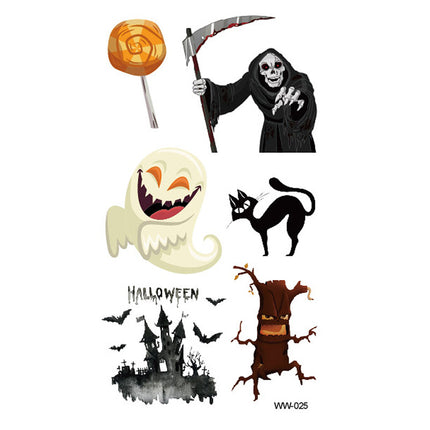 Uglysweatershops Random 10-piece Pack Scary Scar Face Stickers