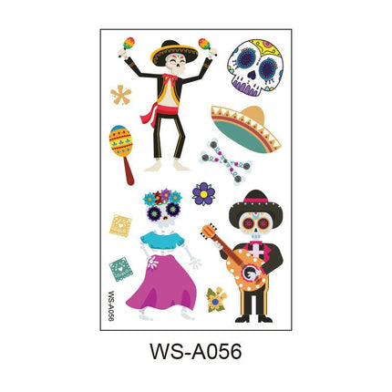 Uglysweatershops Random 10-piece Children's Cartoon Glowing Tattoo Stickers