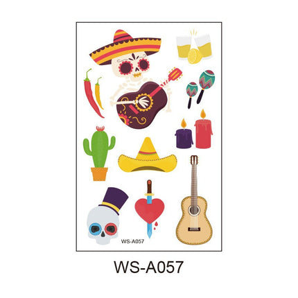 Uglysweatershops Random 10-piece Children's Cartoon Glowing Tattoo Stickers
