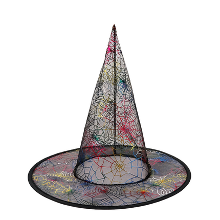 Uglysweatershops Halloween Hot Stamping Exquisite Sheer Wizard Hat