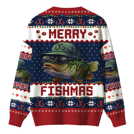 Uglysweatershops Merry Fishmas Christmas Ugly Sweater