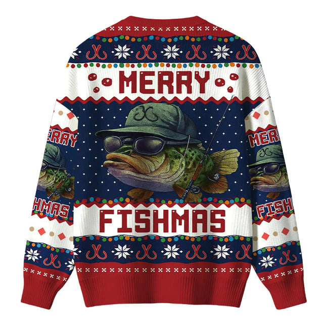 Uglysweatershops Merry Fishmas Christmas Ugly Sweater
